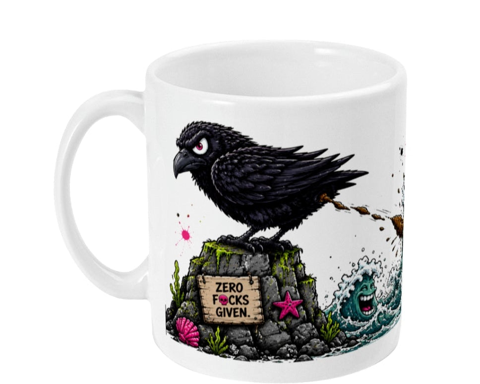 The Raven Mug | Gothic Dark Humour Ceramic Coffee Mug