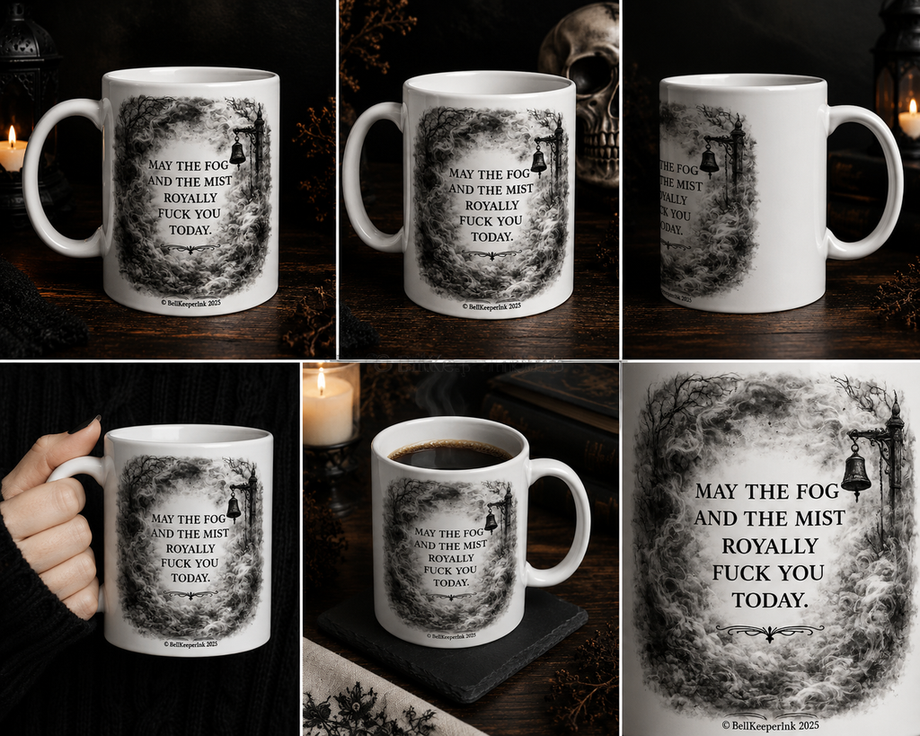 May The Fog And The Mist Mug | Gothic Dark Humour Ceramic Mug