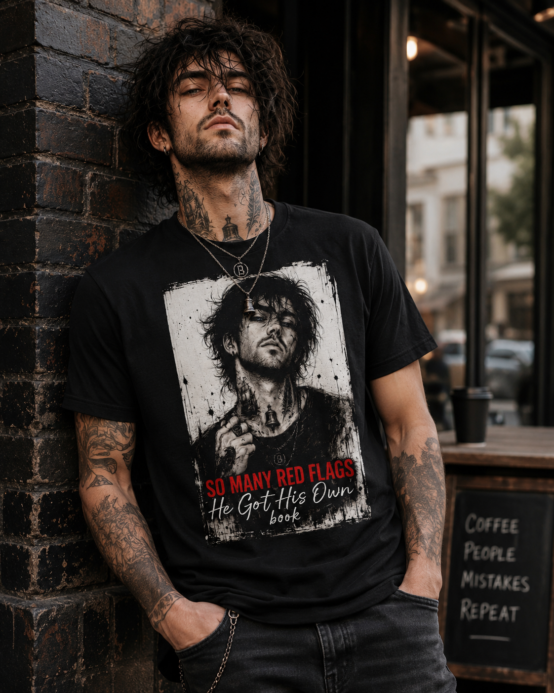 Red flags tee