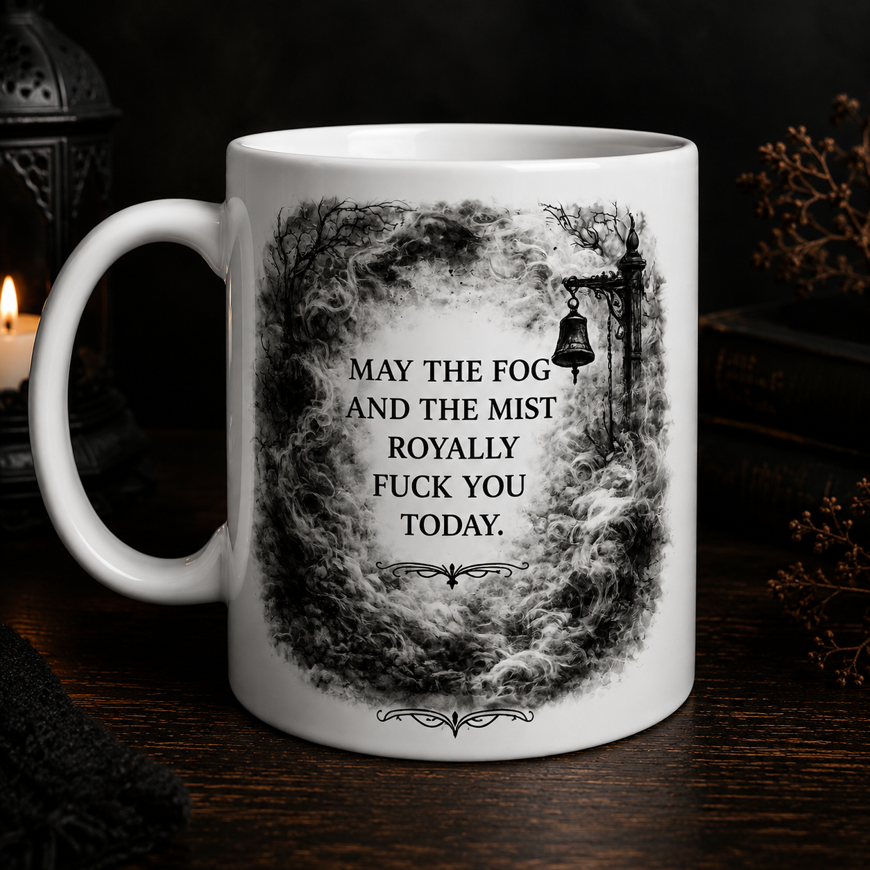 May The Fog And The Mist Mug | Gothic Dark Humour Ceramic Mug