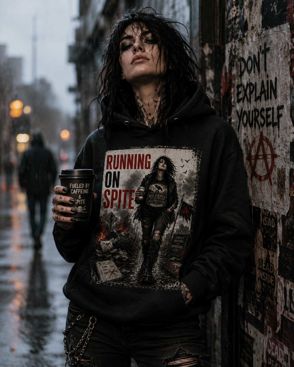 Running on spite hoodie