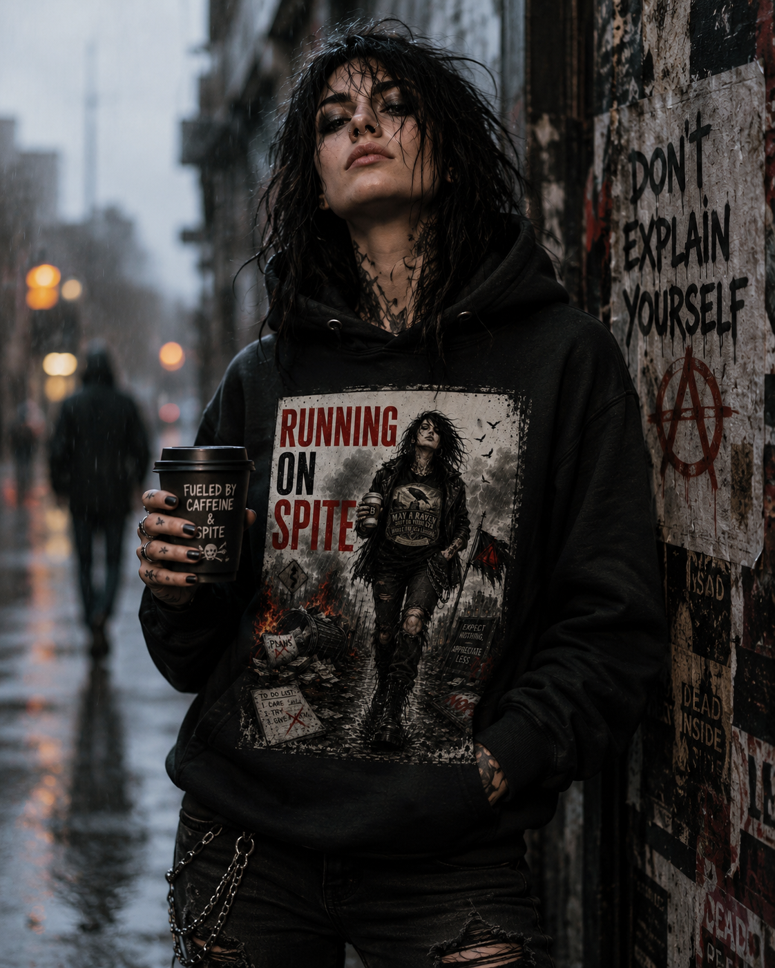 Running on spite hoodie