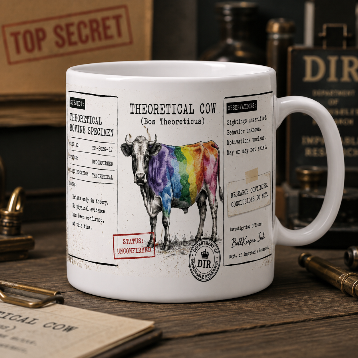 Theoretical Rainbow Cow Mug