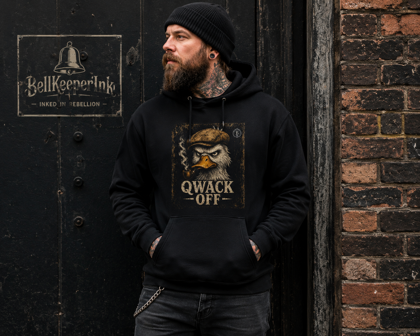 QWACK OFF Hoodie | Funny Duck Dark Humour Unisex Hoodie
